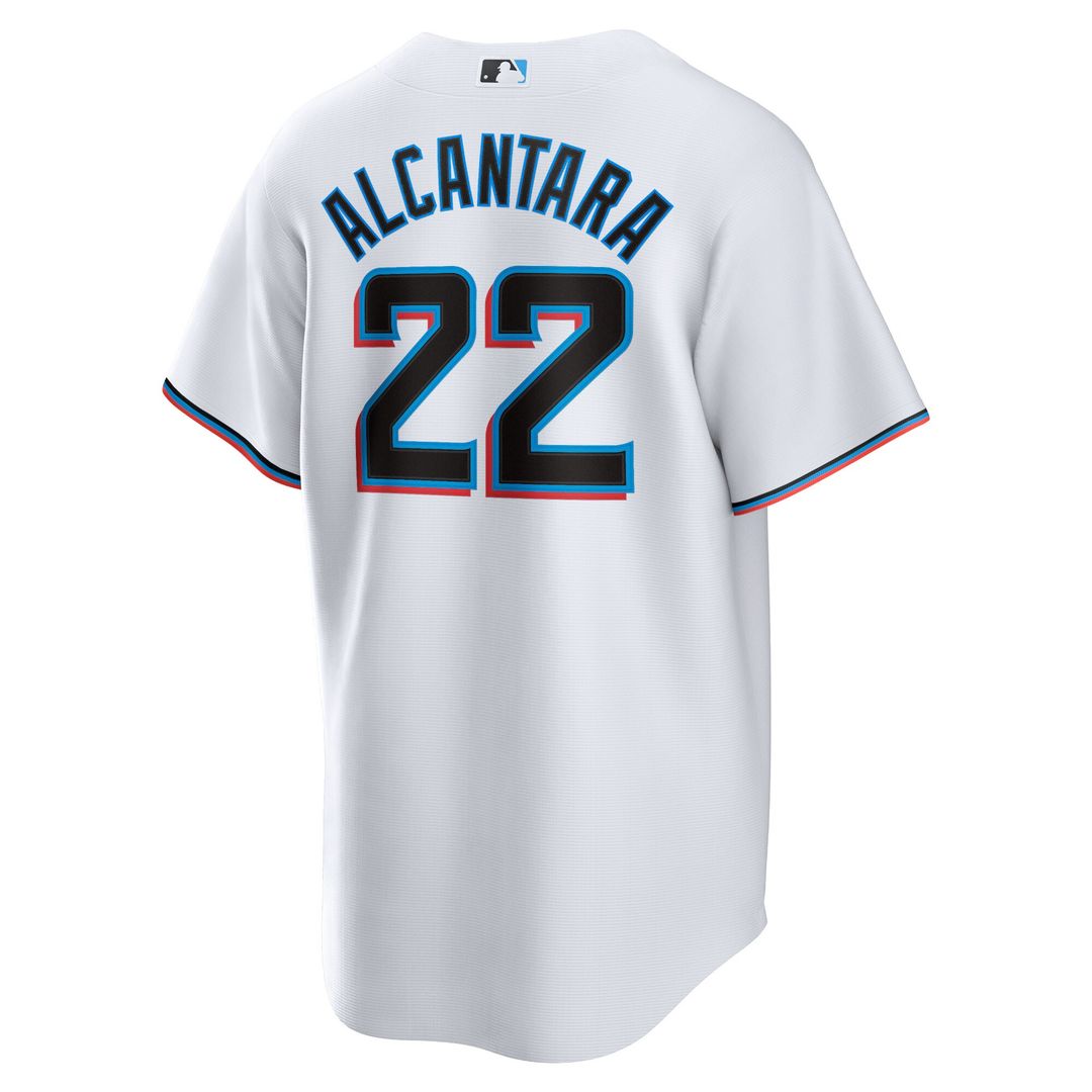 Miami Marlins Sandy Alcantara Replica Jersey - White