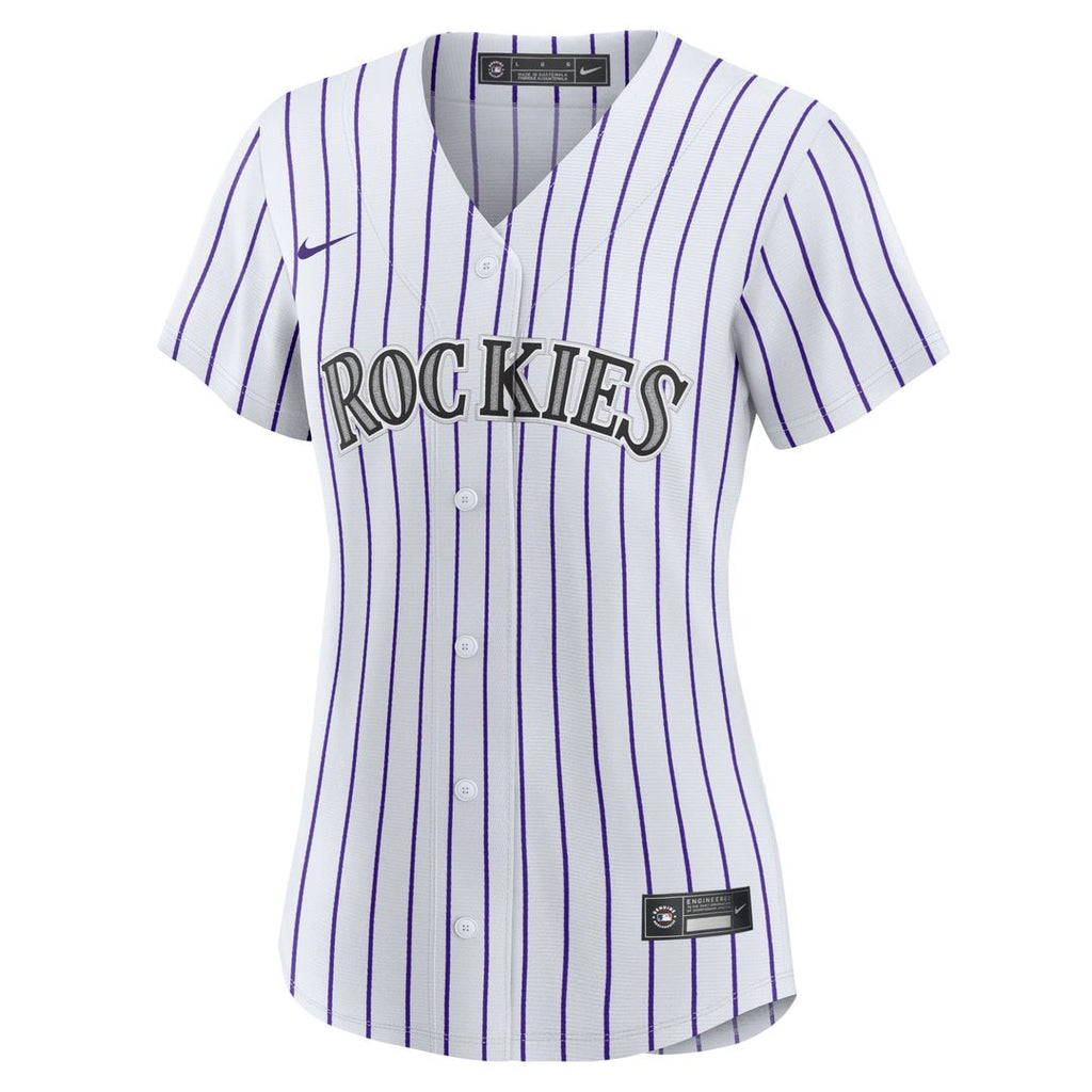 Colorado Rockies Charlie Blackmon Women's Home Replica Jersey - White