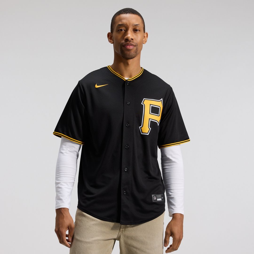 Pittsburgh Pirates Alternate Replica Team Jersey - Black
