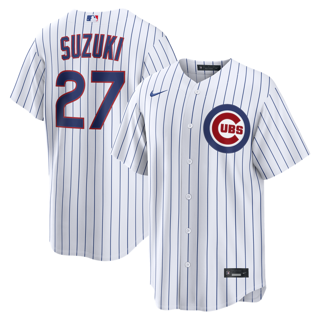Chicago Cubs Seiya Suzuki Home Replica Jersey - White