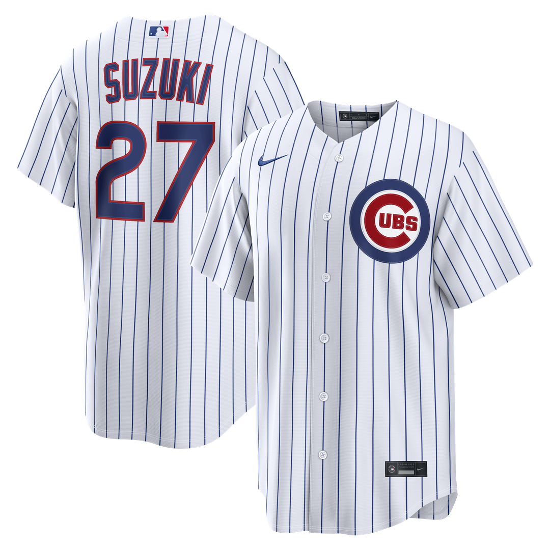 Chicago Cubs Seiya Suzuki Home Replica Jersey - White