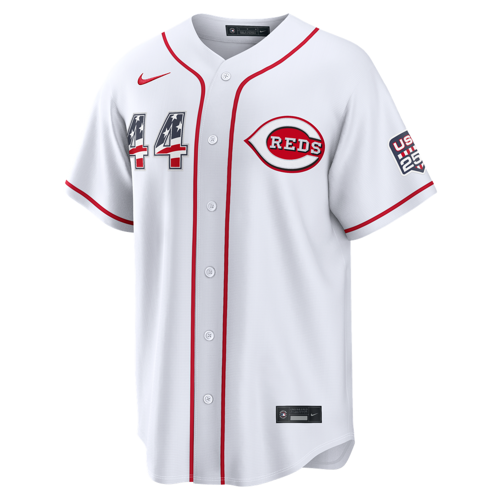 Cincinnati Reds Elly De La Cruz USA 250 Fourth of July Home Stadium Jersey - White