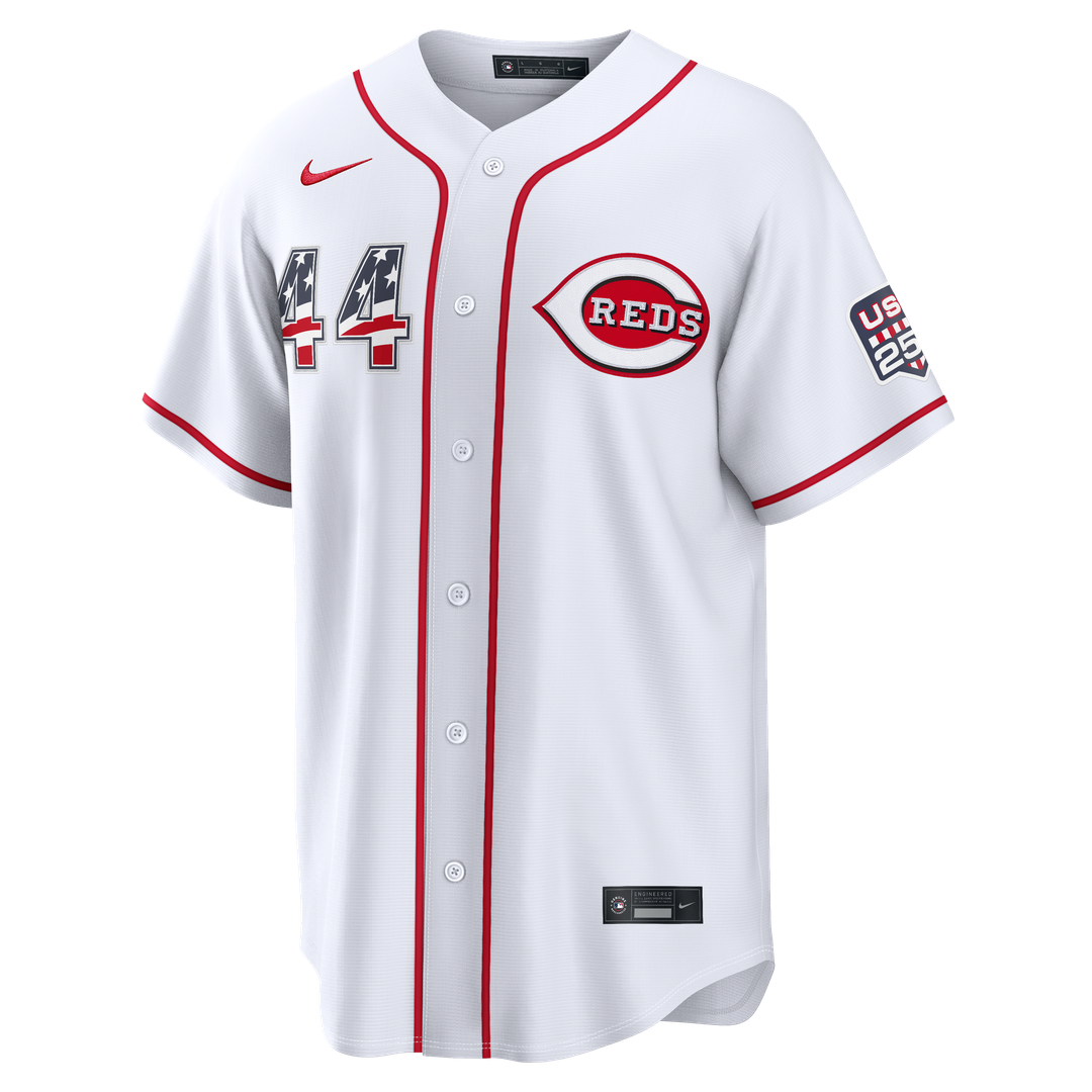 Cincinnati Reds Elly De La Cruz USA 250 Fourth of July Home Stadium Jersey - White