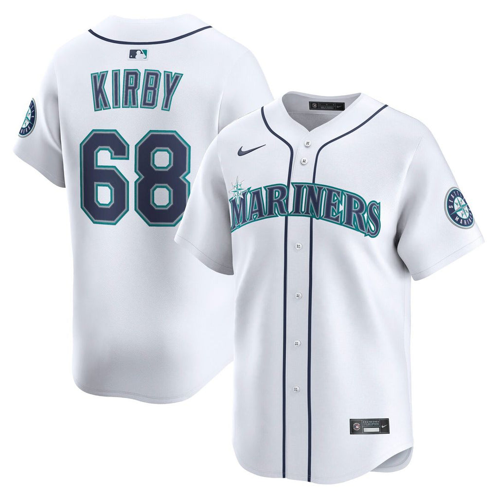 Seattle Mariners George Kirby Home Limited Jersey - White