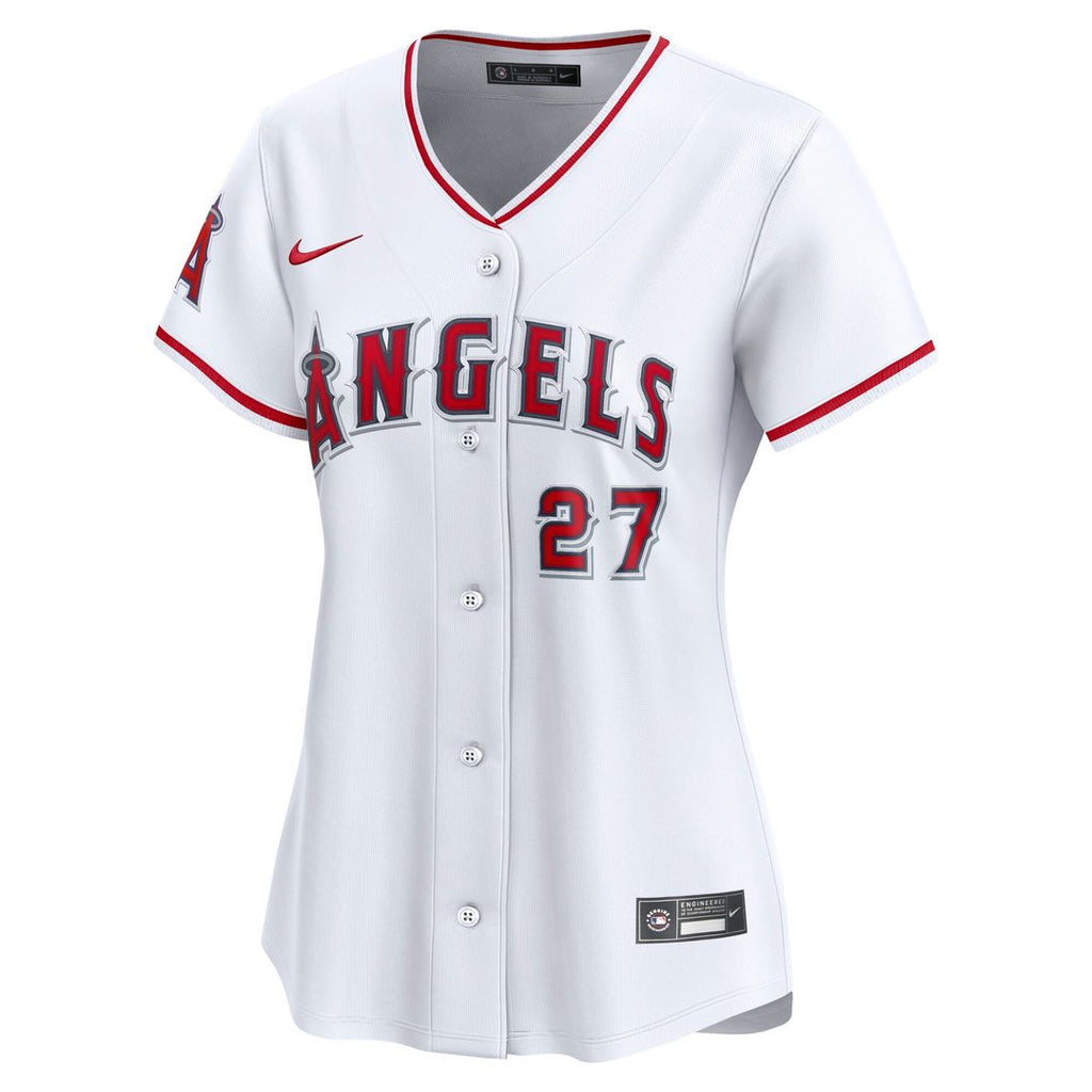Los Angeles Angels Mike Trout Women's Home Limited Jersey - White