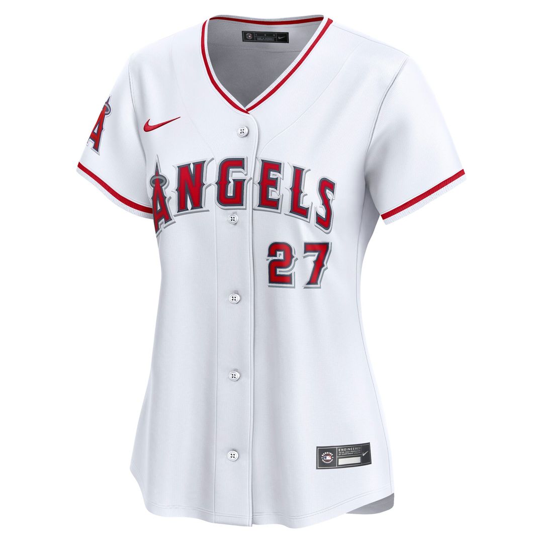 Los Angeles Angels Mike Trout Women's Home Limited Jersey - White