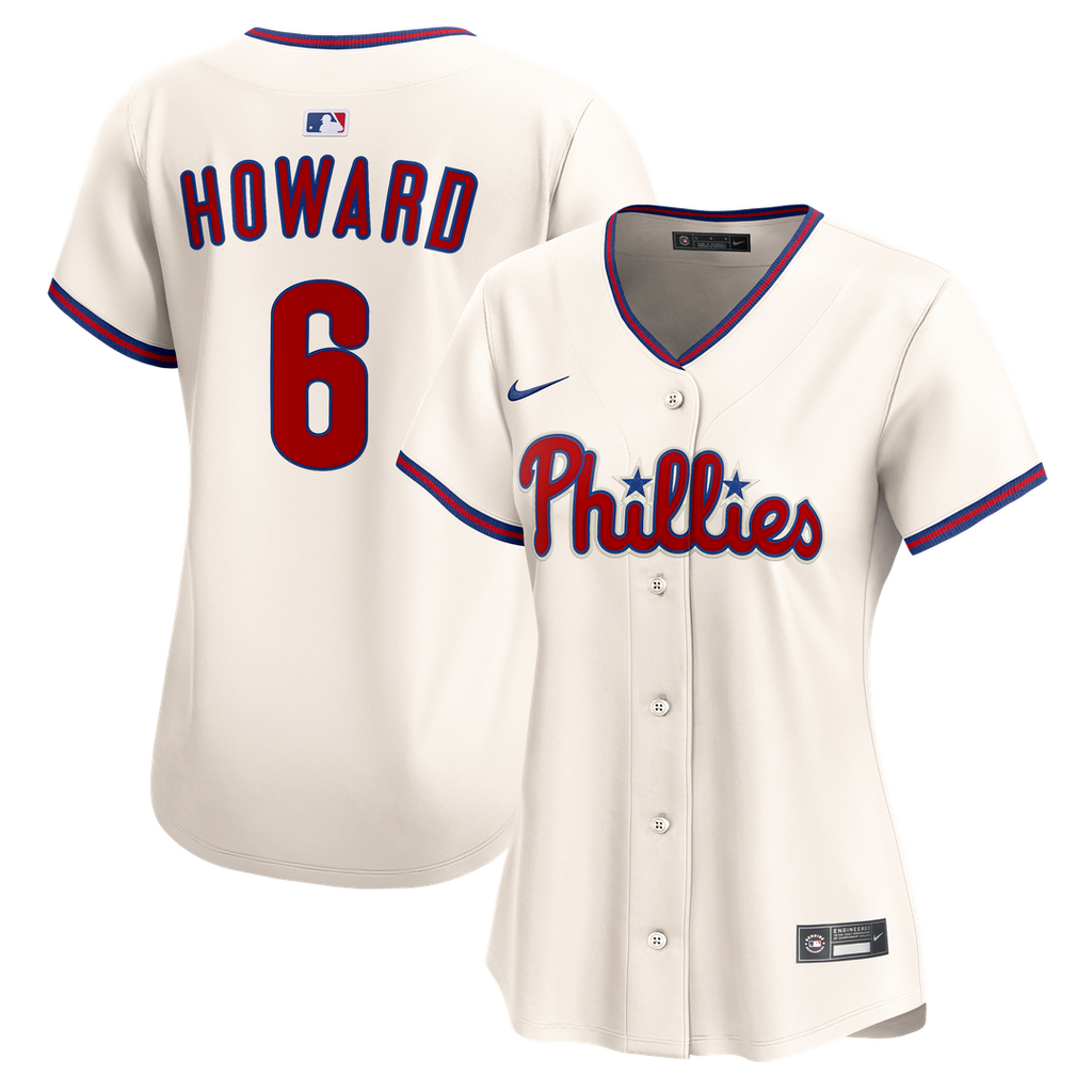 Philadelphia Phillies Ryan Howard Women's Alternate 2 Limited Jersey - Cream