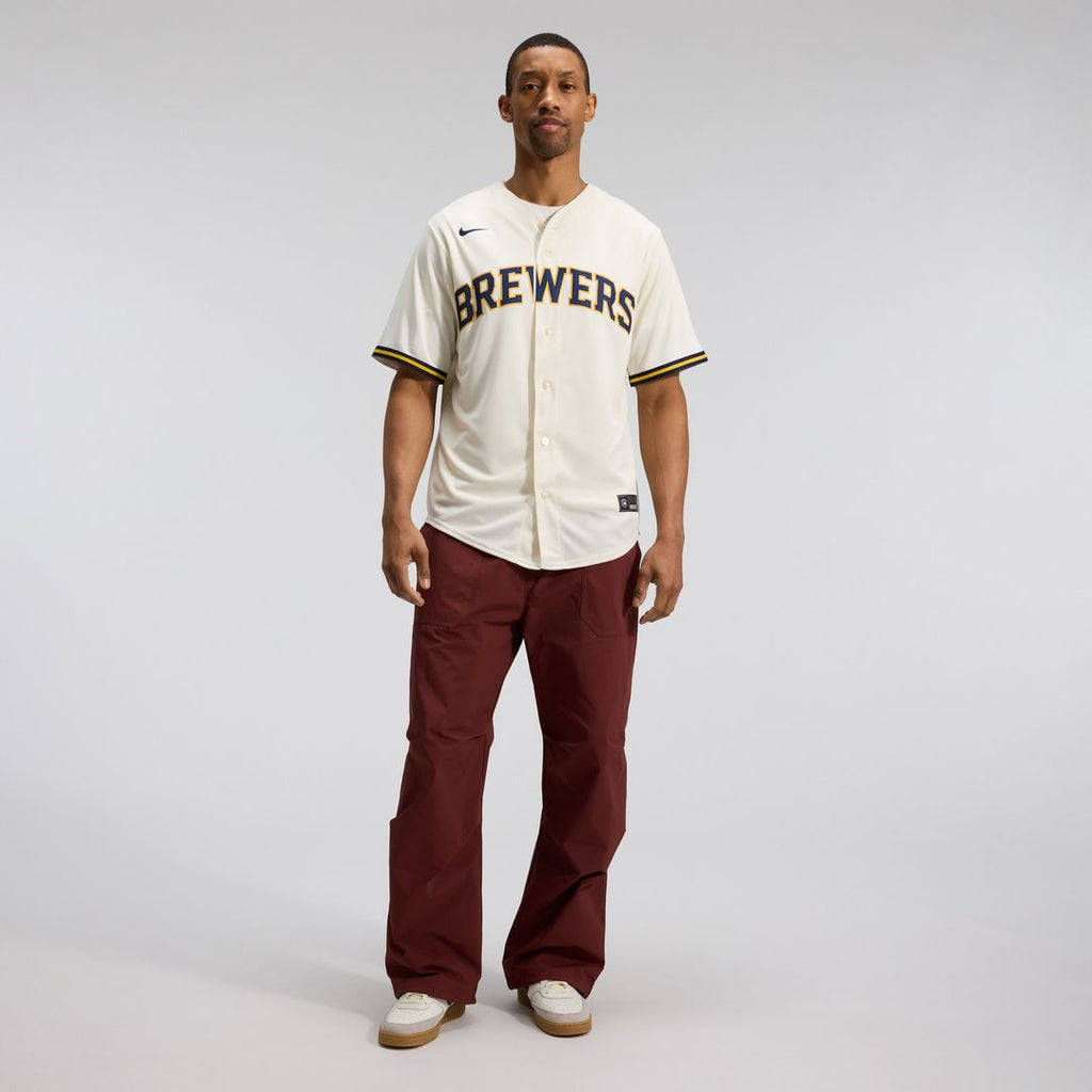 Milwaukee Brewers Home Replica Team Jersey - Cream