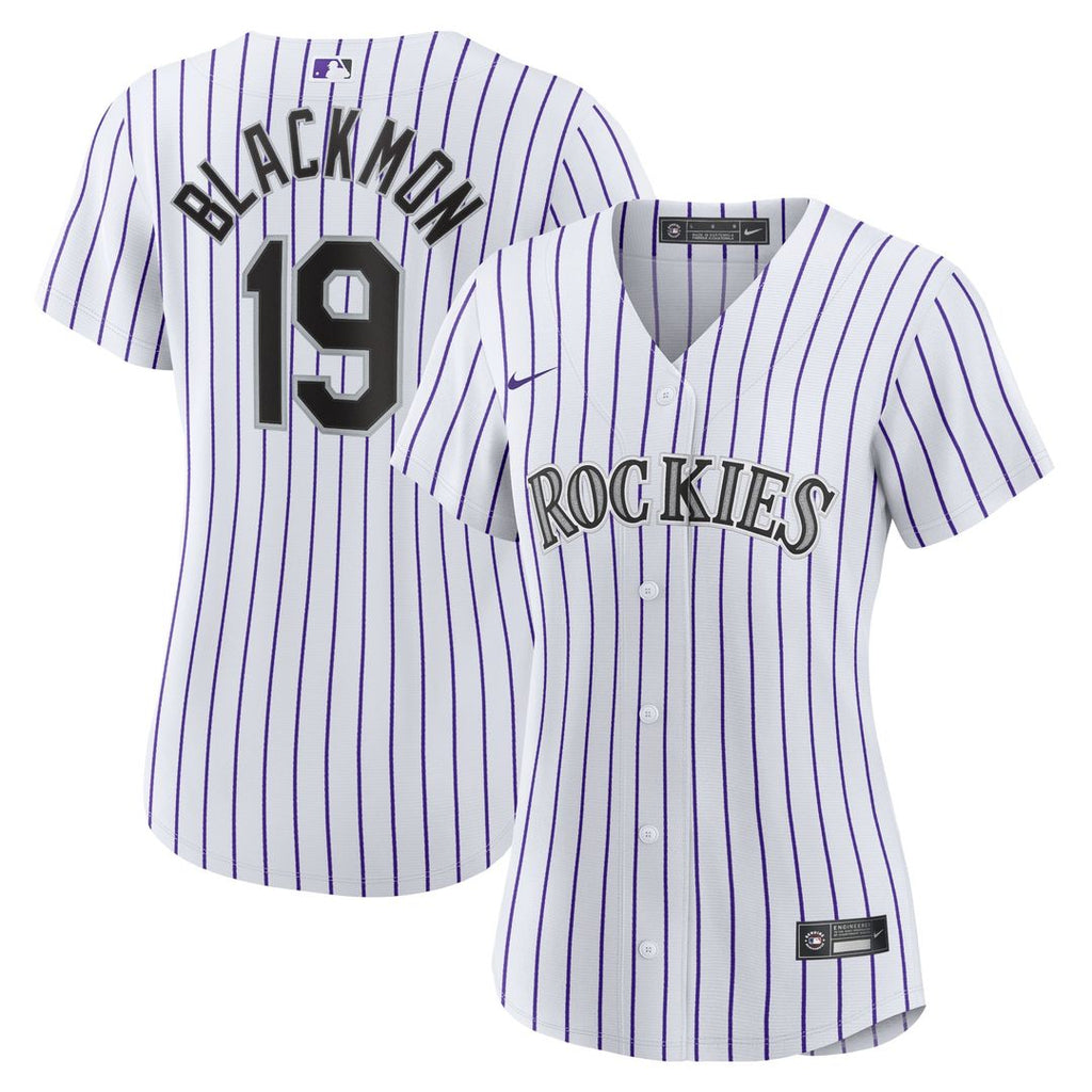 Colorado Rockies Charlie Blackmon Women's Home Replica Jersey - White