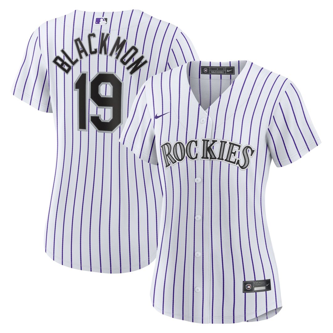 Colorado Rockies Charlie Blackmon Women's Home Replica Jersey - White
