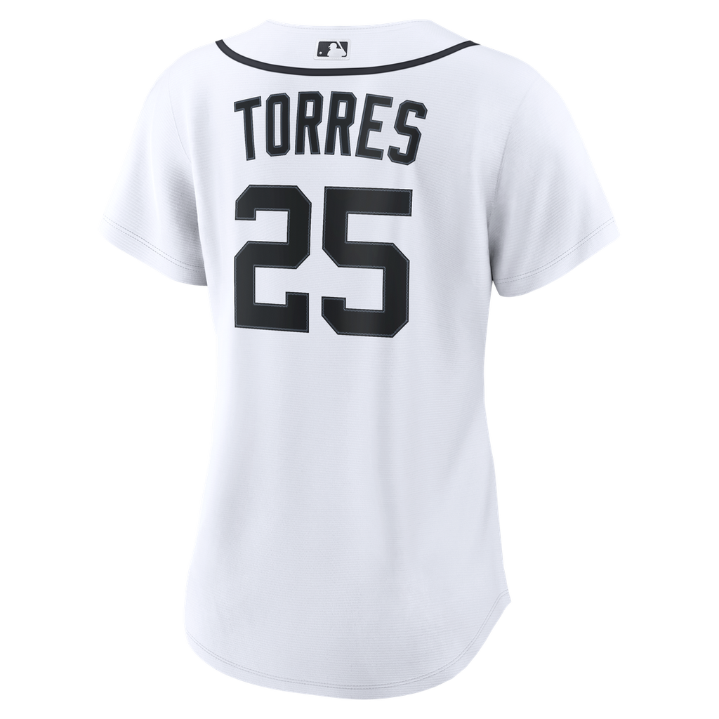 Detroit Tigers Gleyber Torres Women's Home Replica Jersey - White