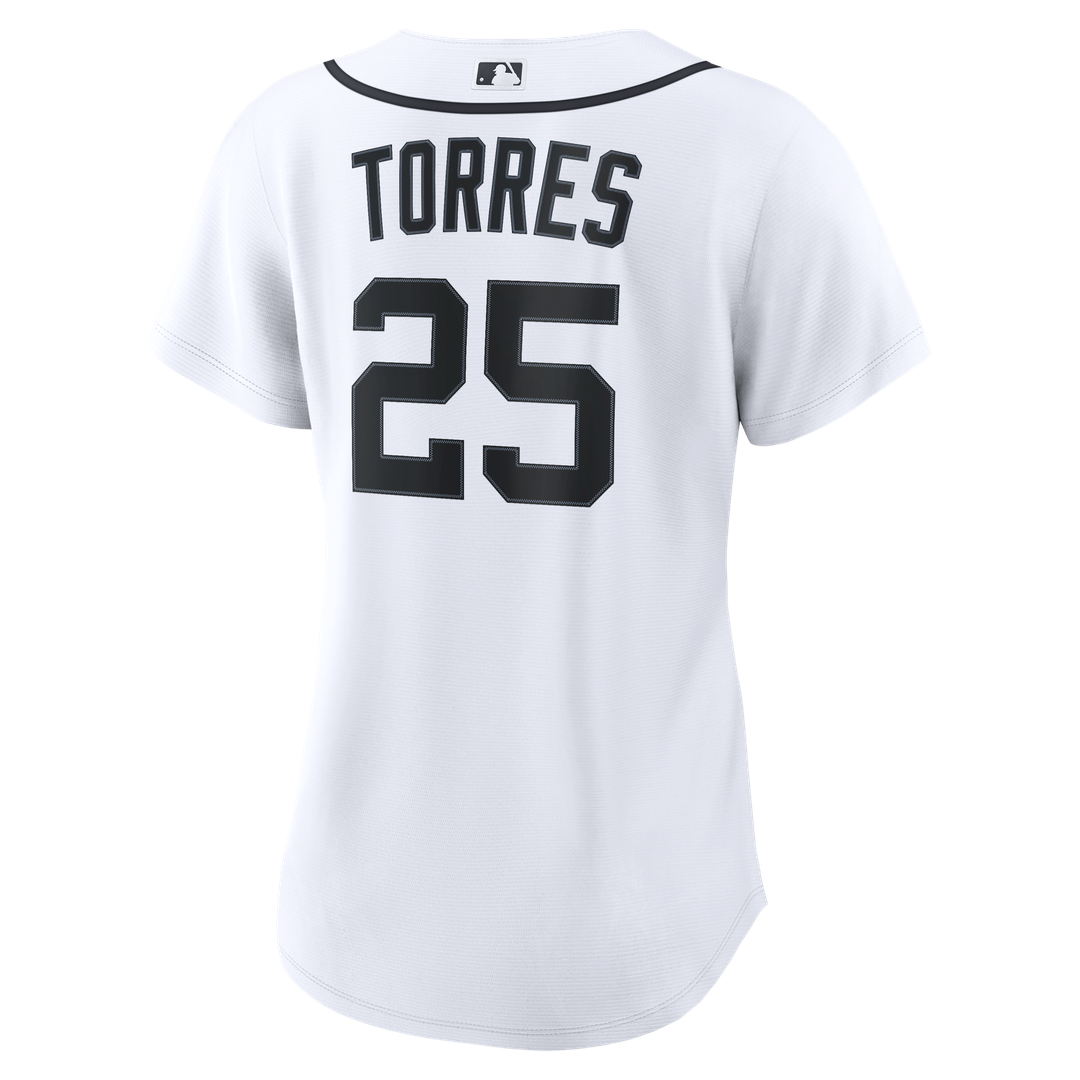 Detroit Tigers Gleyber Torres Women's Home Replica Jersey - White
