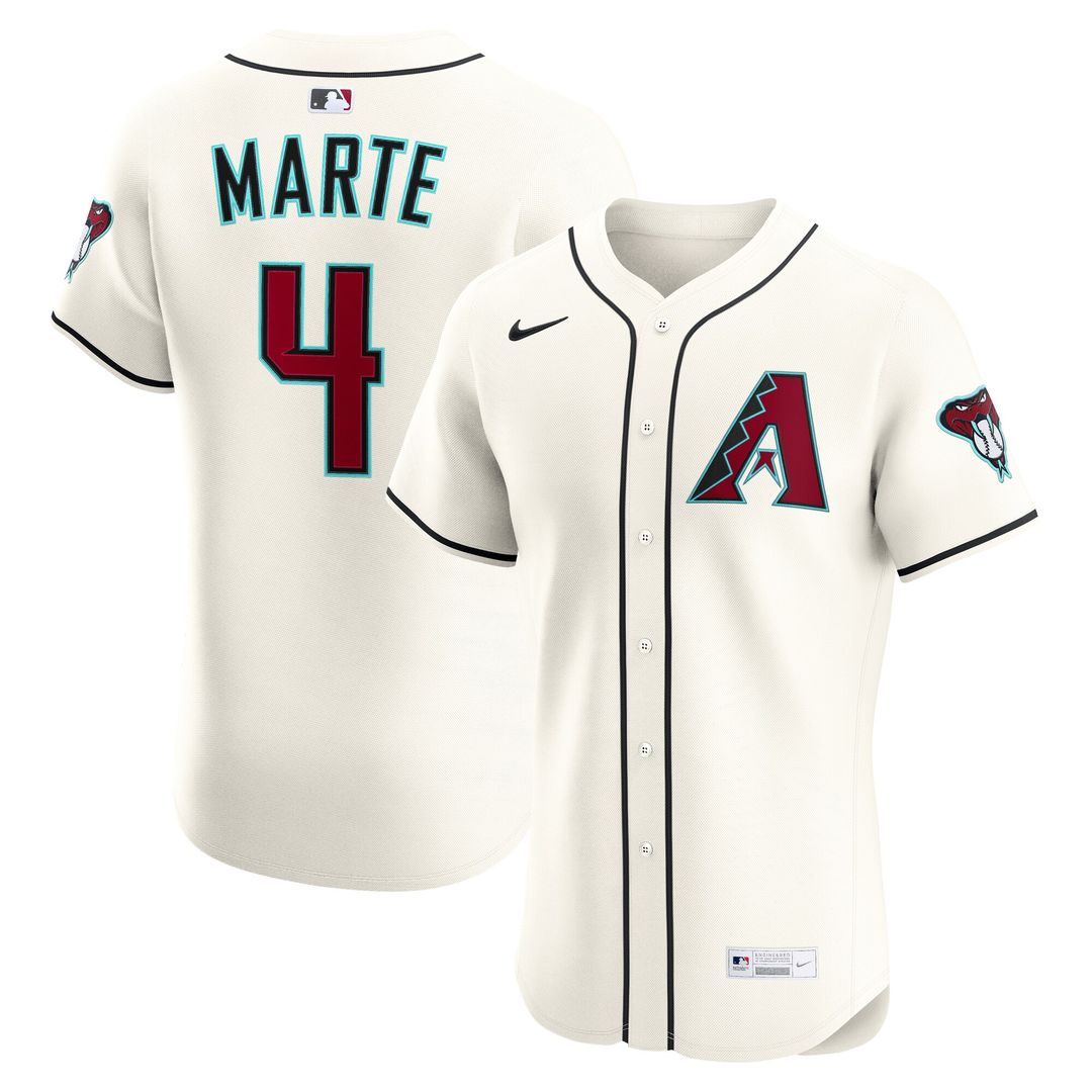 Arizona Diamondbacks Ketel Marte Home Elite Jersey - Cream