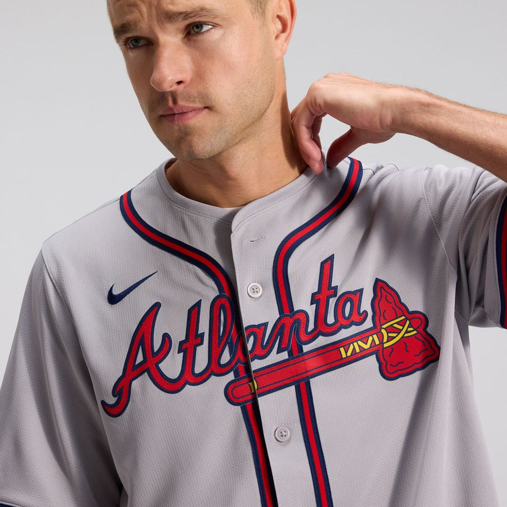 Atlanta Braves Ozzie Albies Road Limited Jersey - Gray