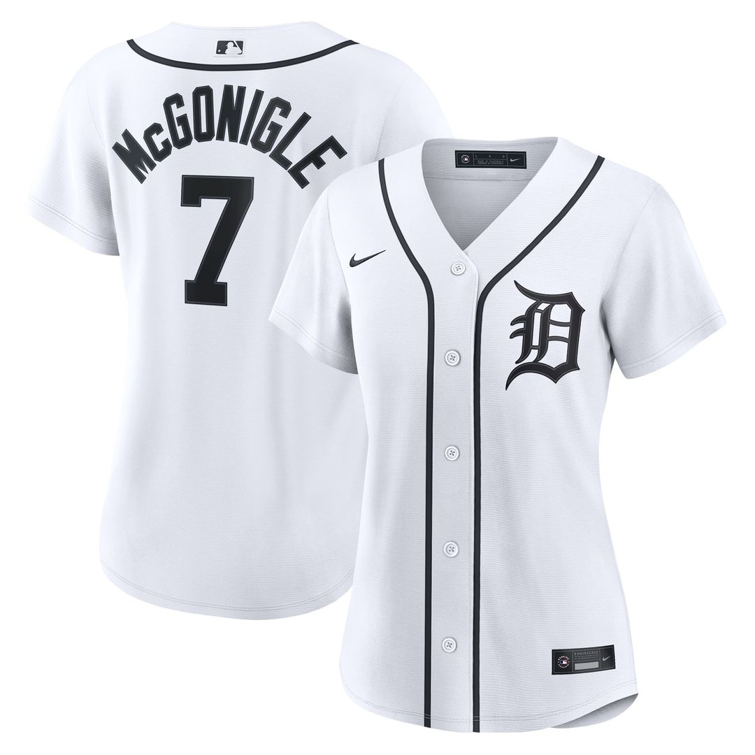 Detroit Tigers Kevin McGonigle Women's Home Replica Jersey - White