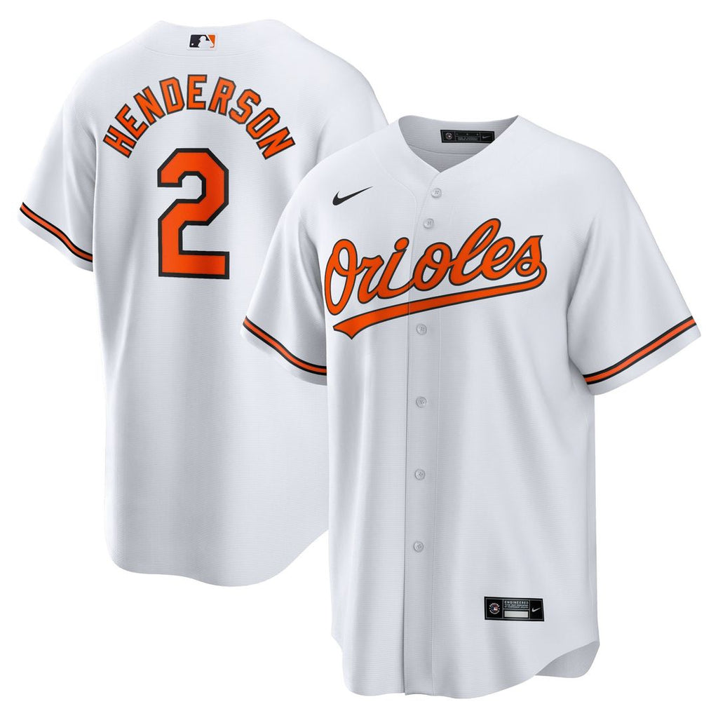Baltimore Orioles Gunnar Henderson Home Replica Jersey - White