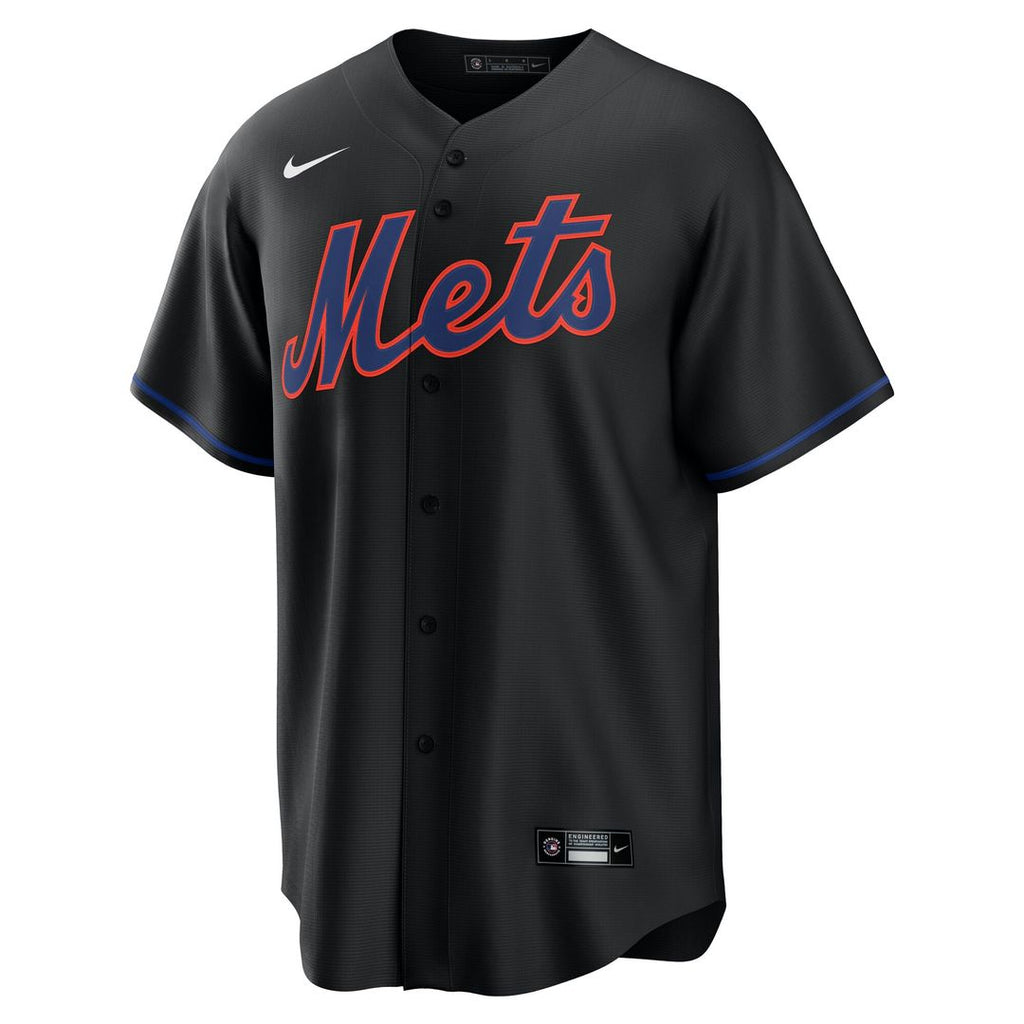 New York Mets Francisco Lindor Alternate Replica Jersey - Black