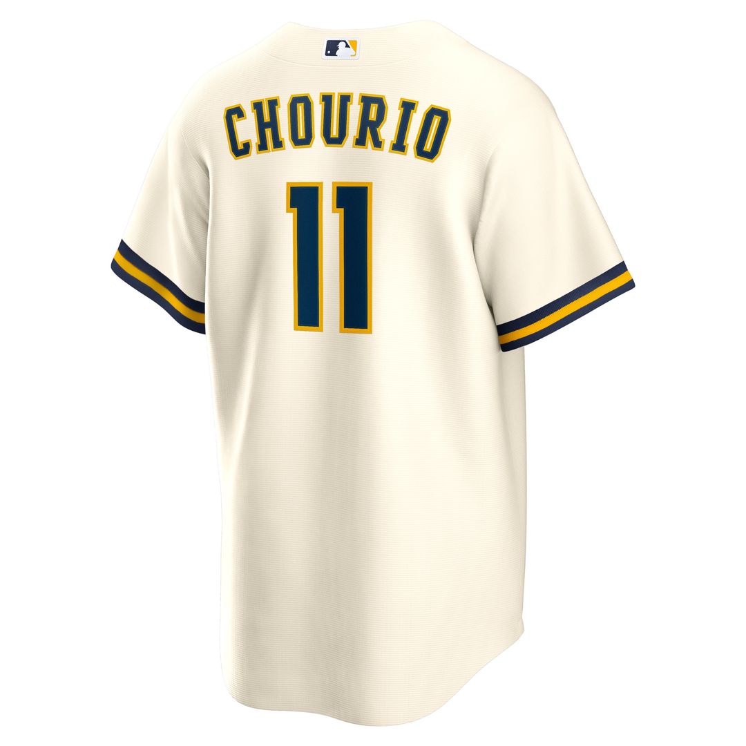 Milwaukee Brewers Jackson Chourio Home Replica Jersey - Cream
