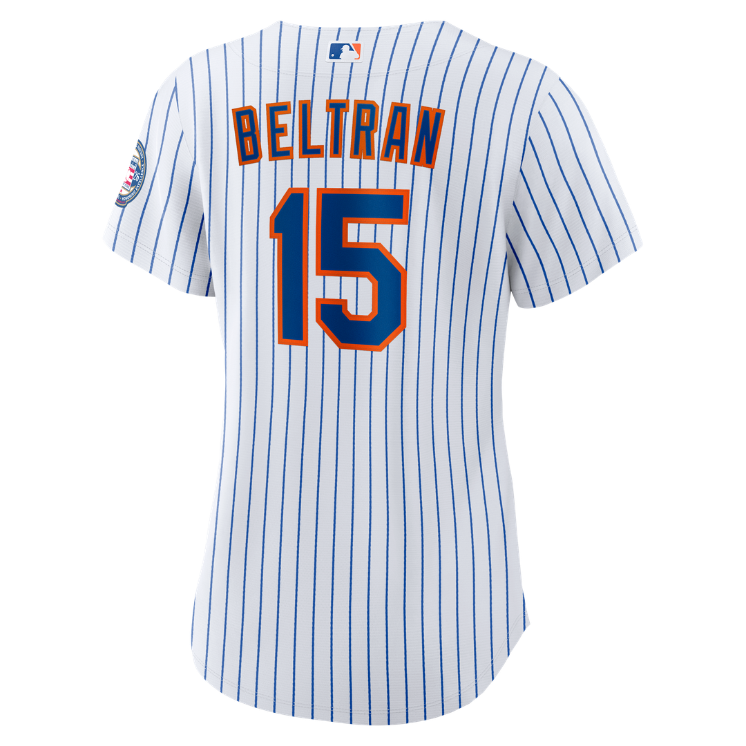 New York Mets Carlos Beltran Women's 2026 Baseball Hall of Fame Retired Replica Jersey - White