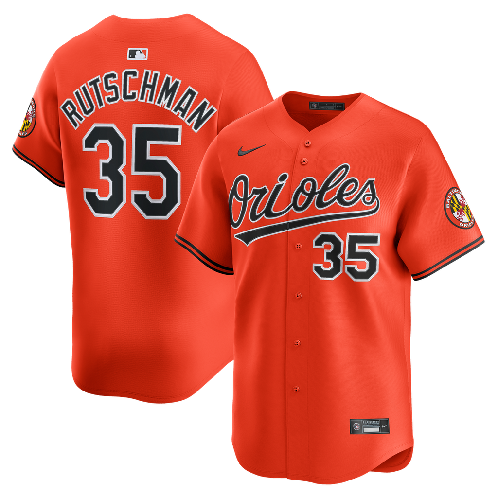 Baltimore Orioles Adley Rutschman 2nd Alternate Limited Jersey - Orange