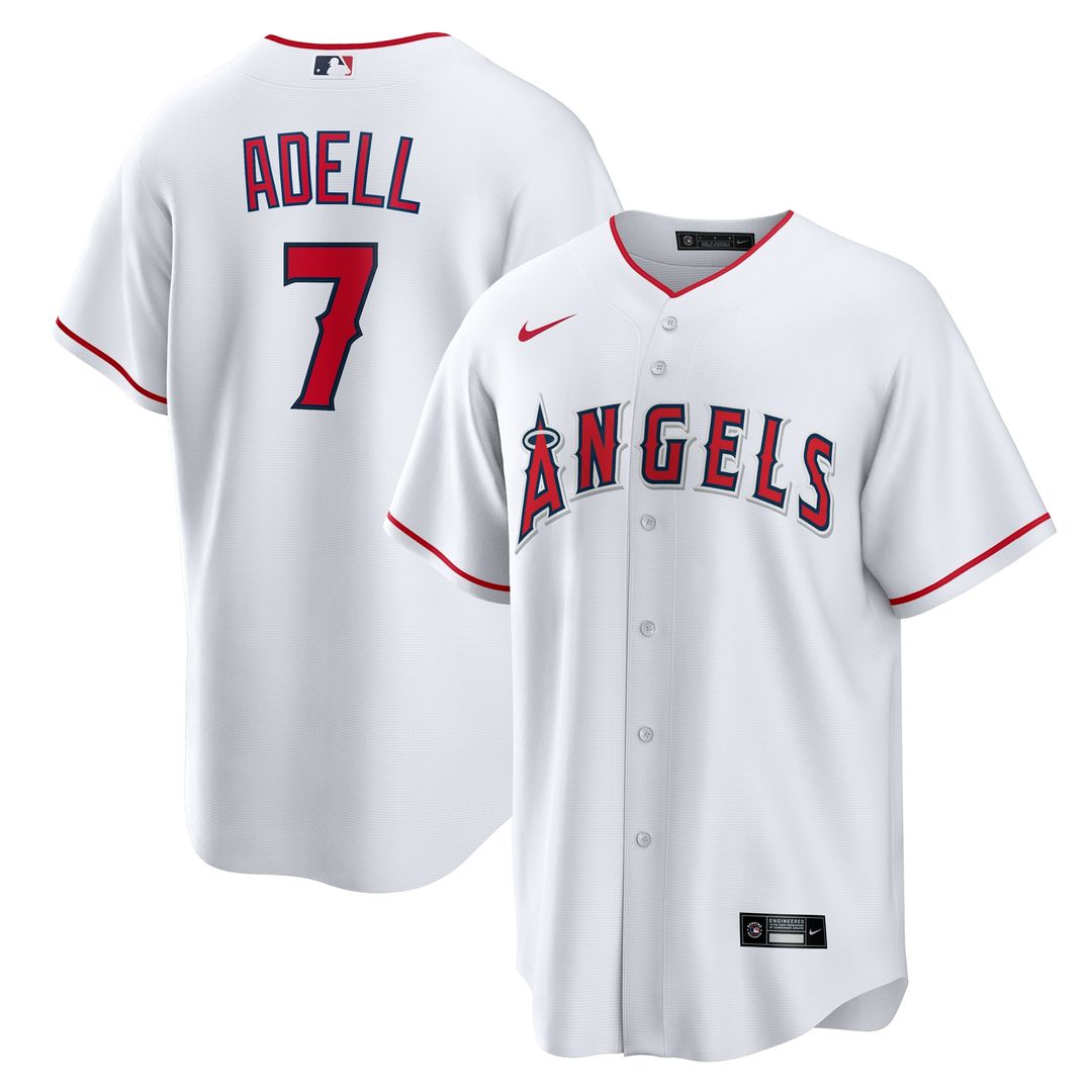 Los Angeles Angels Jo Adell Home Replica Jersey - White