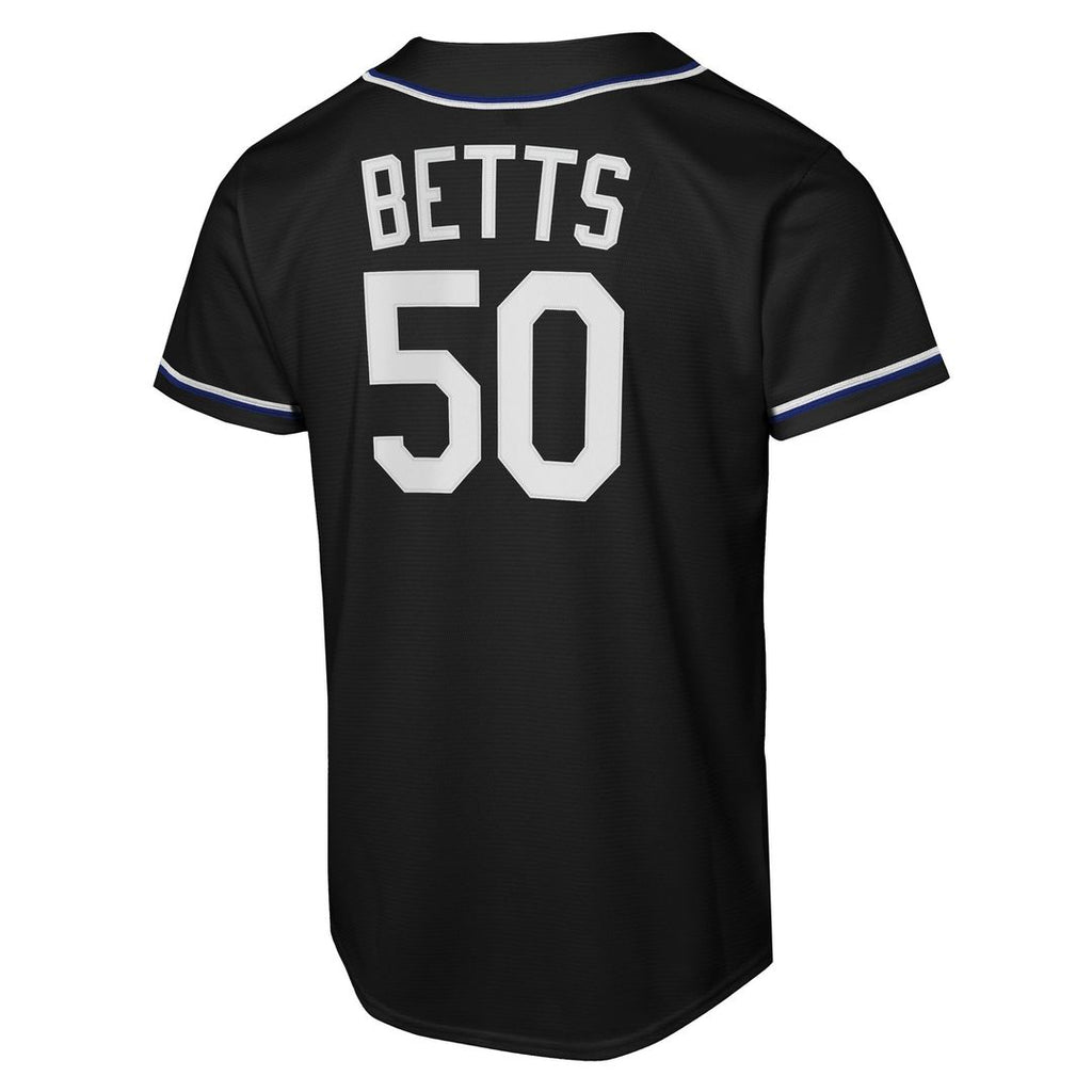Los Angeles Dodgers Mookie Betts Youth Fashion Replica Jersey - Black