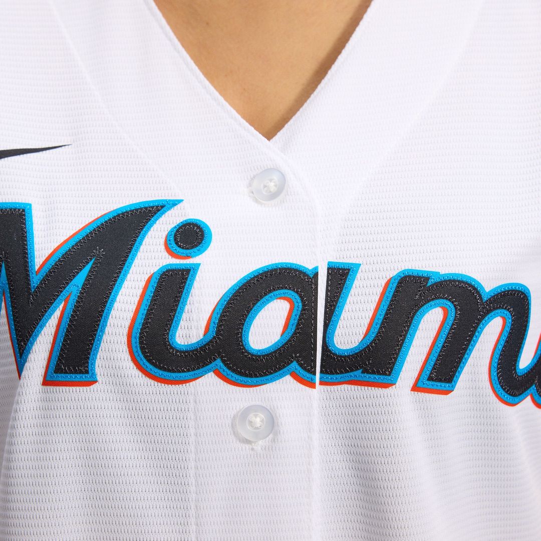 Miami Marlins Women's Replica Team Jersey - White