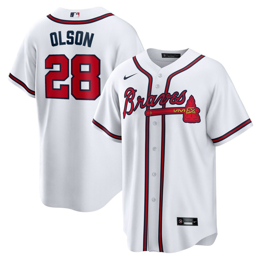 Atlanta Braves Matt Olson Home Replica Jersey - White