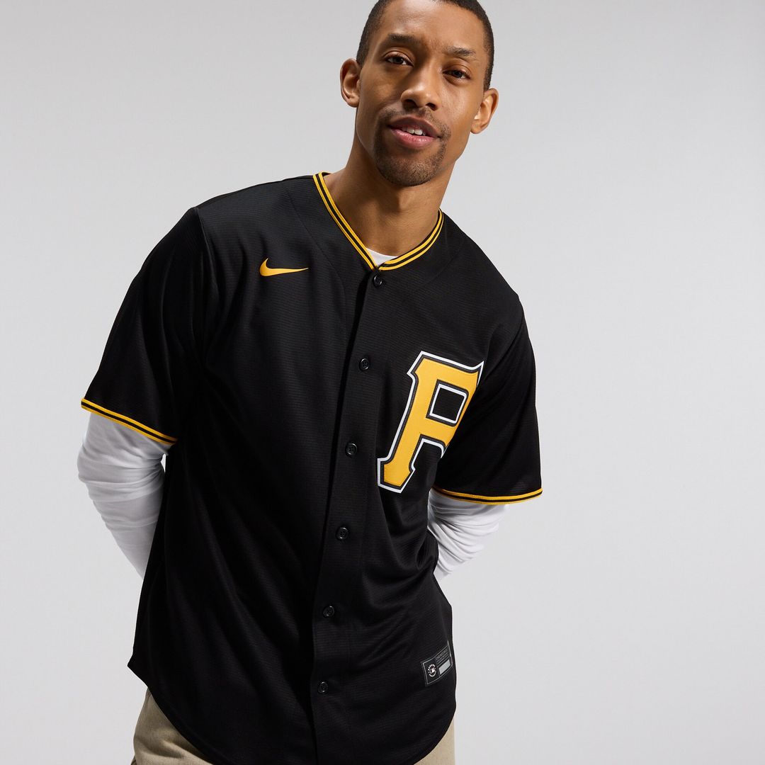 Pittsburgh Pirates Alternate Replica Team Jersey - Black