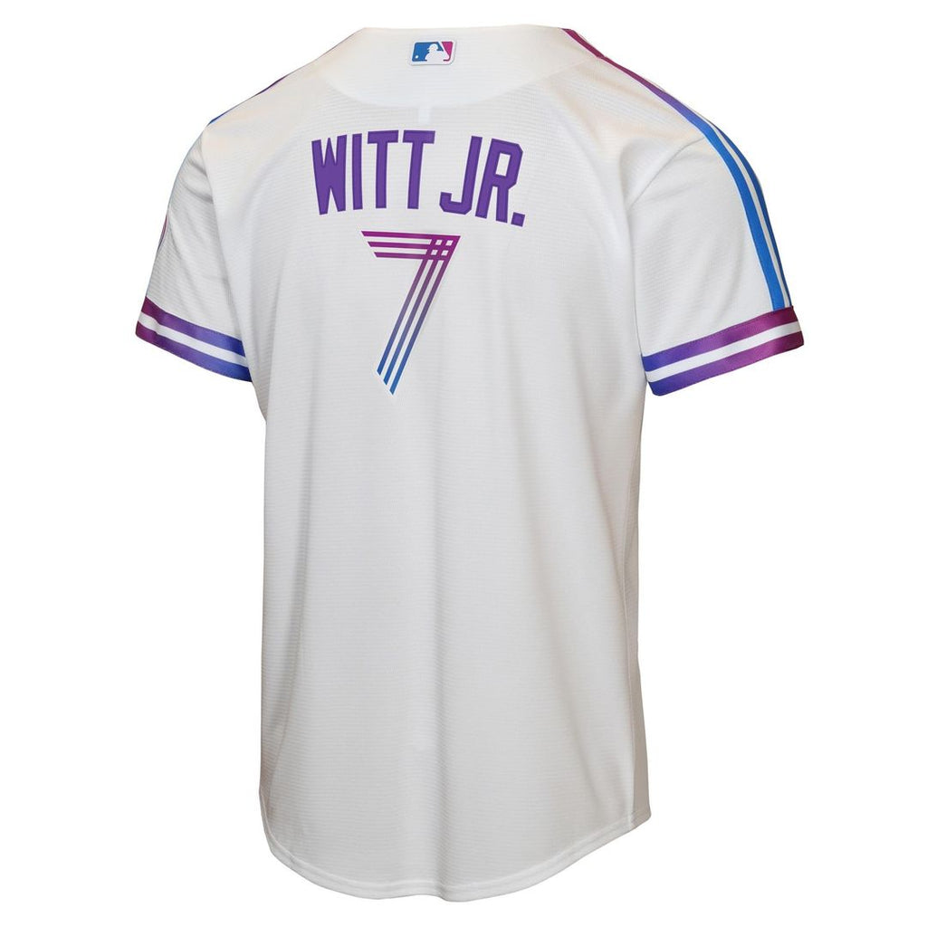 Kansas City Royals Bobby Witt Jr. Youth 2026 City Connect Stadium Jersey - White
