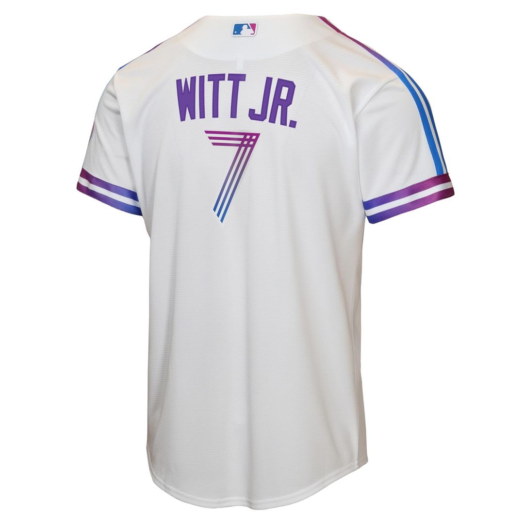 Kansas City Royals Bobby Witt Jr. Youth 2026 City Connect Stadium Jersey - White