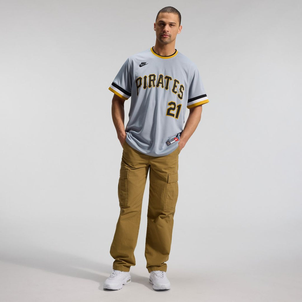 Pittsburgh Pirates Roberto Clemente Throwback Cooperstown Limited Jersey - Gray