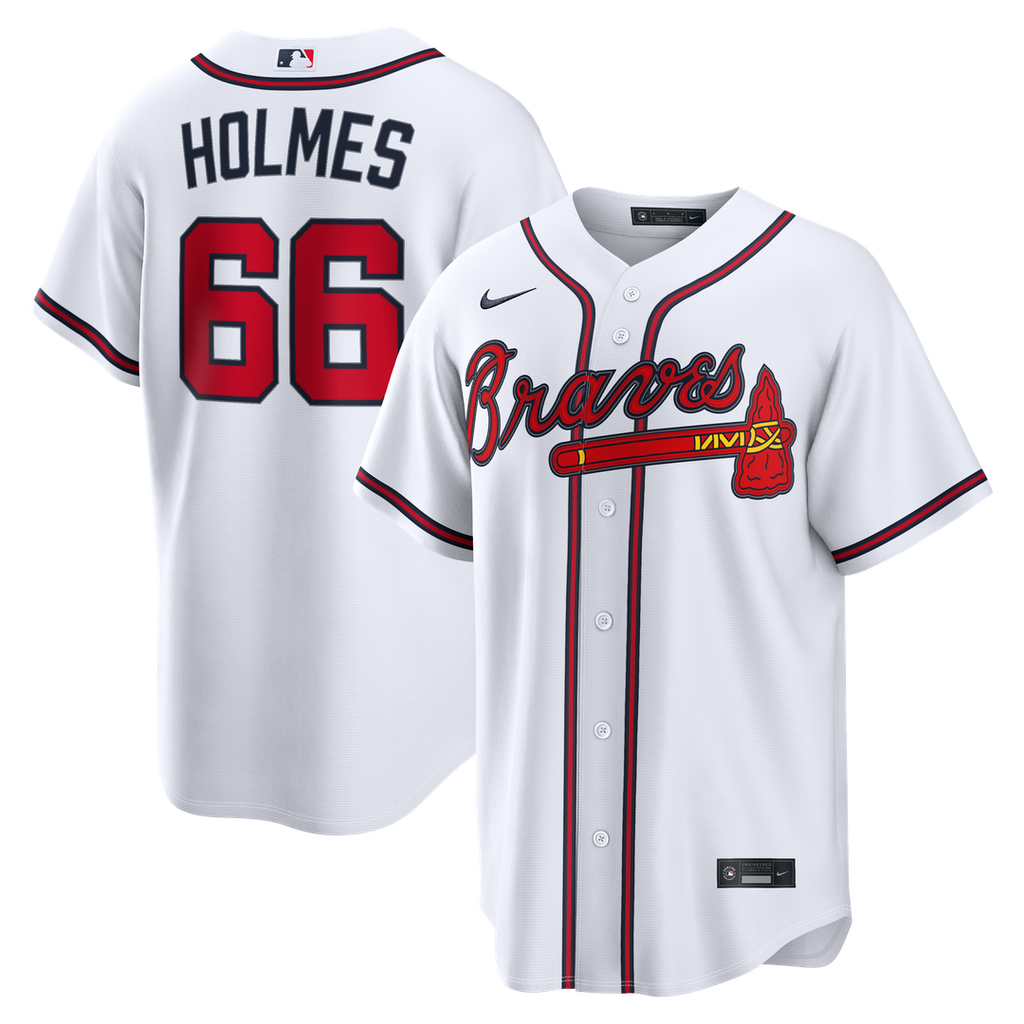 Atlanta Braves Grant Holmes Home Replica Jersey - White