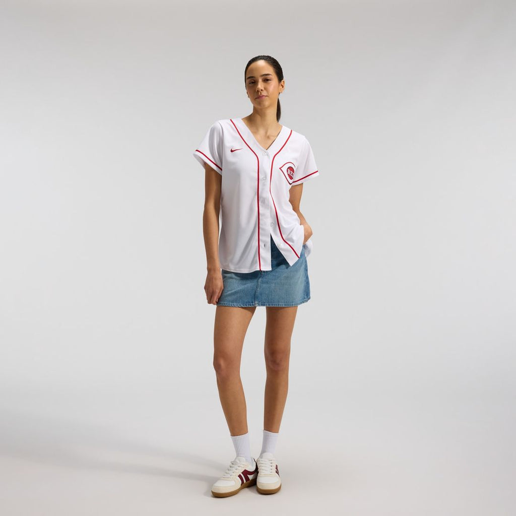 Cincinnati Reds Elly De La Cruz Women's Home Replica Jersey - White