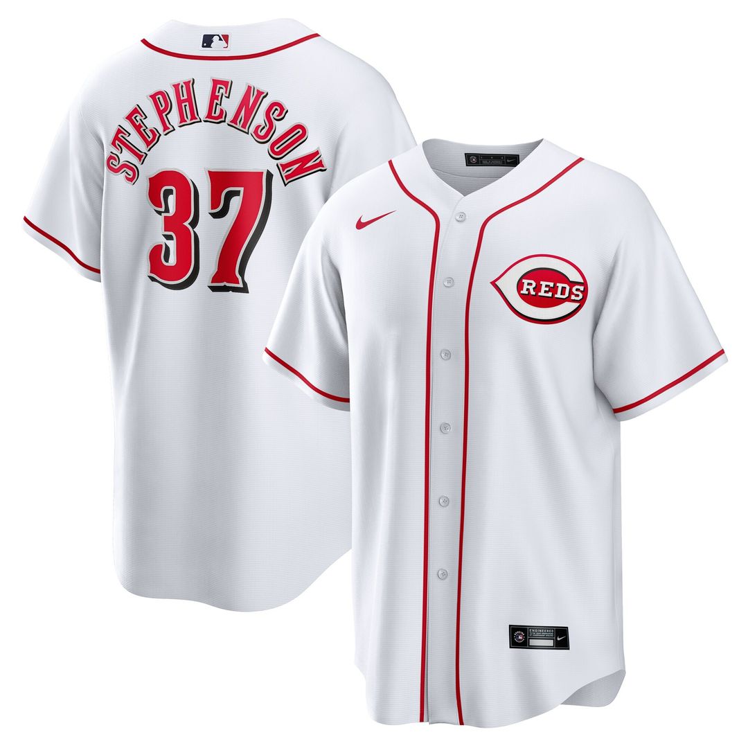 Cincinnati Reds Tyler Stephenson Home Replica Jersey - White
