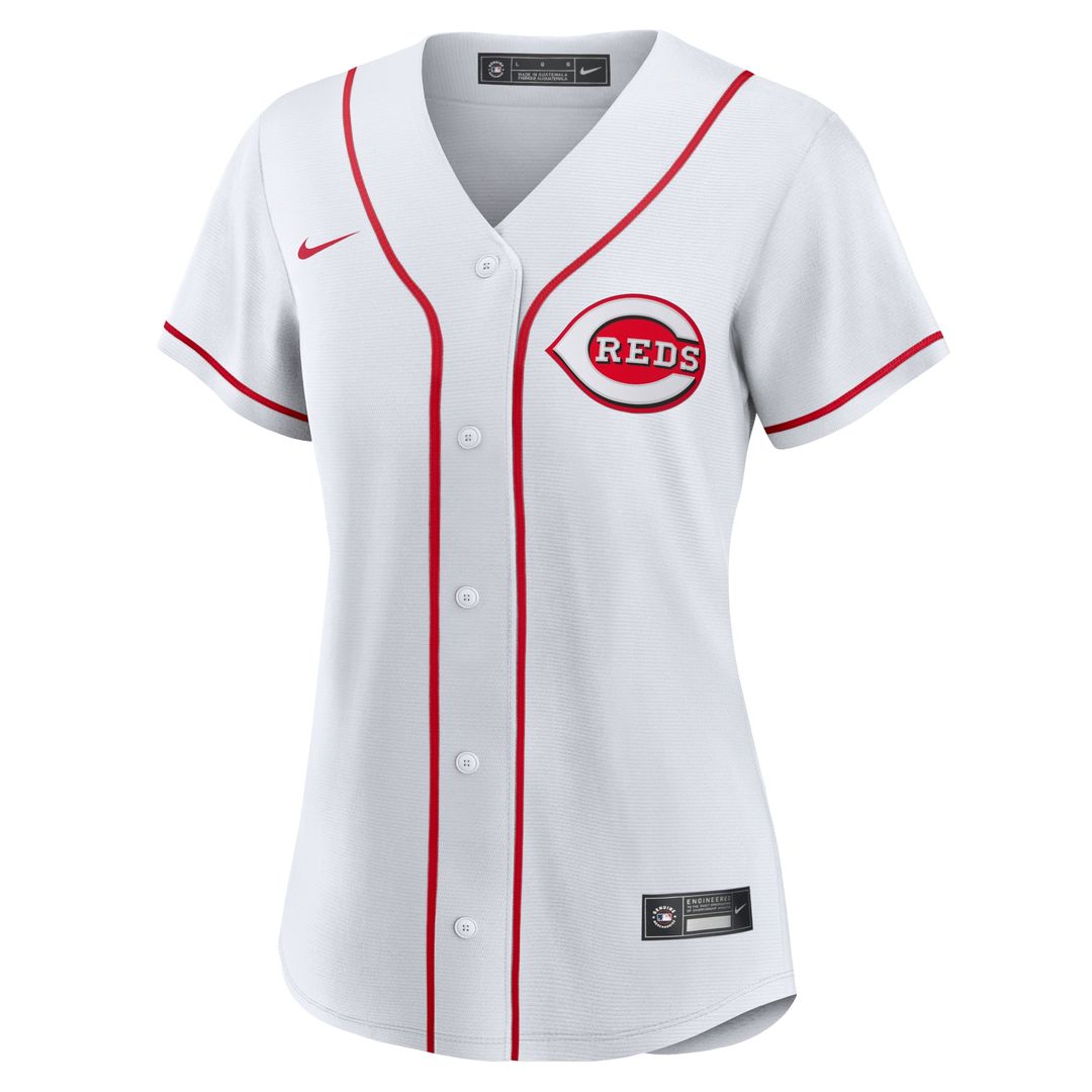 Cincinnati Reds Women's Home Replica Team Jersey - White
