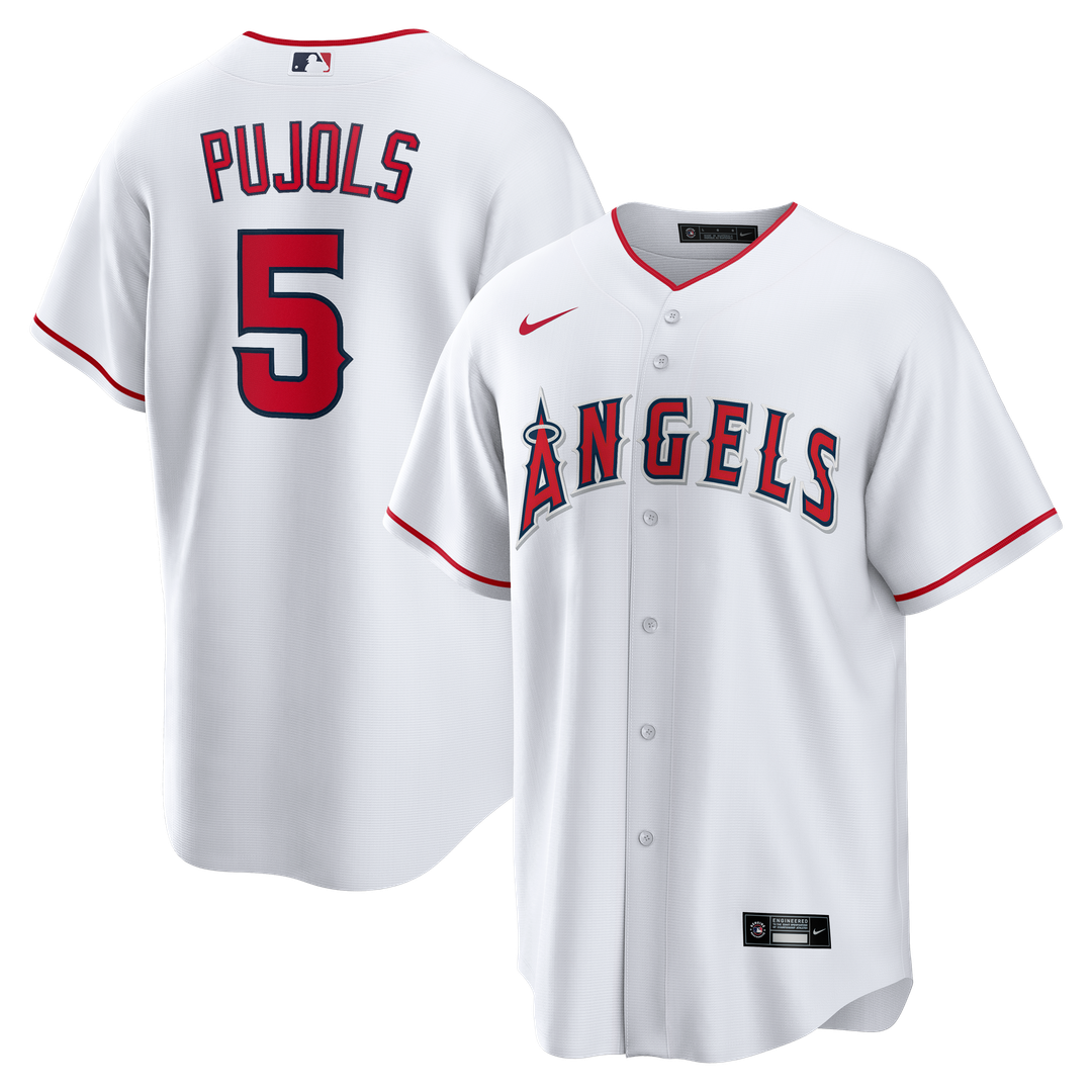 Los Angeles Angels Albert Pujols Home Retired Replica Jersey - White