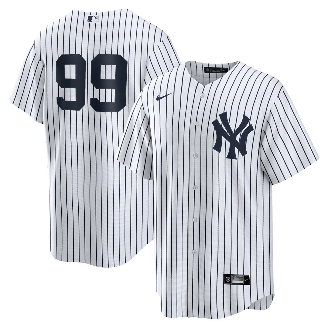 New York Yankees Aaron Judge Home Replica Player Name Jersey - White