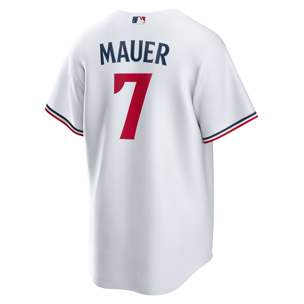 Minnesota Twins Joe Mauer Home Retired Replica Jersey - White