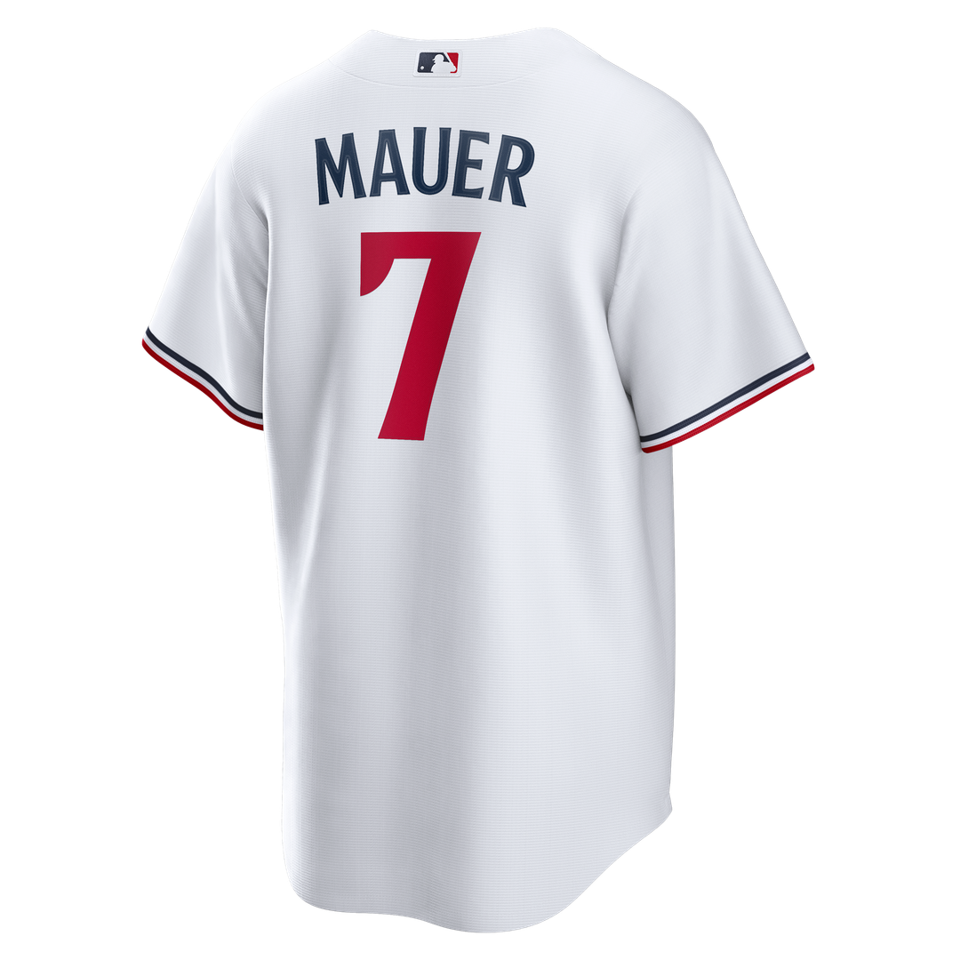 Minnesota Twins Joe Mauer Home Retired Replica Jersey - White