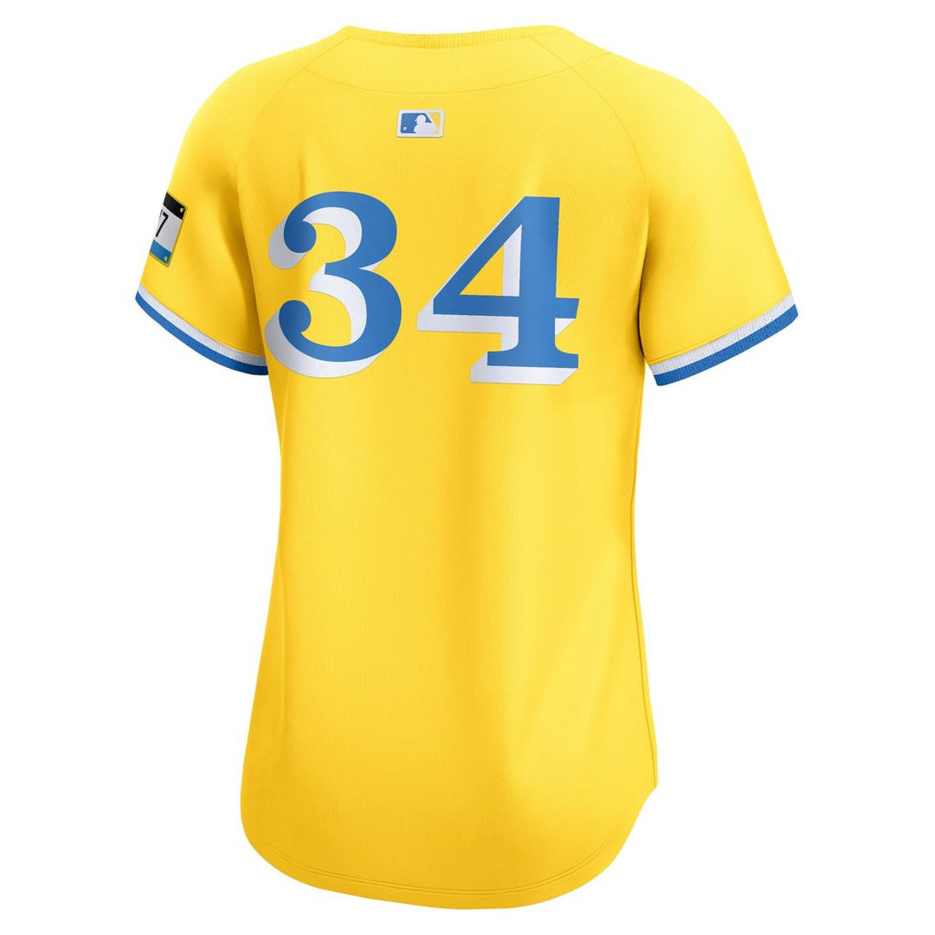 Boston Red Sox David Ortiz Women's City Connect Retired Player Jersey - Gold