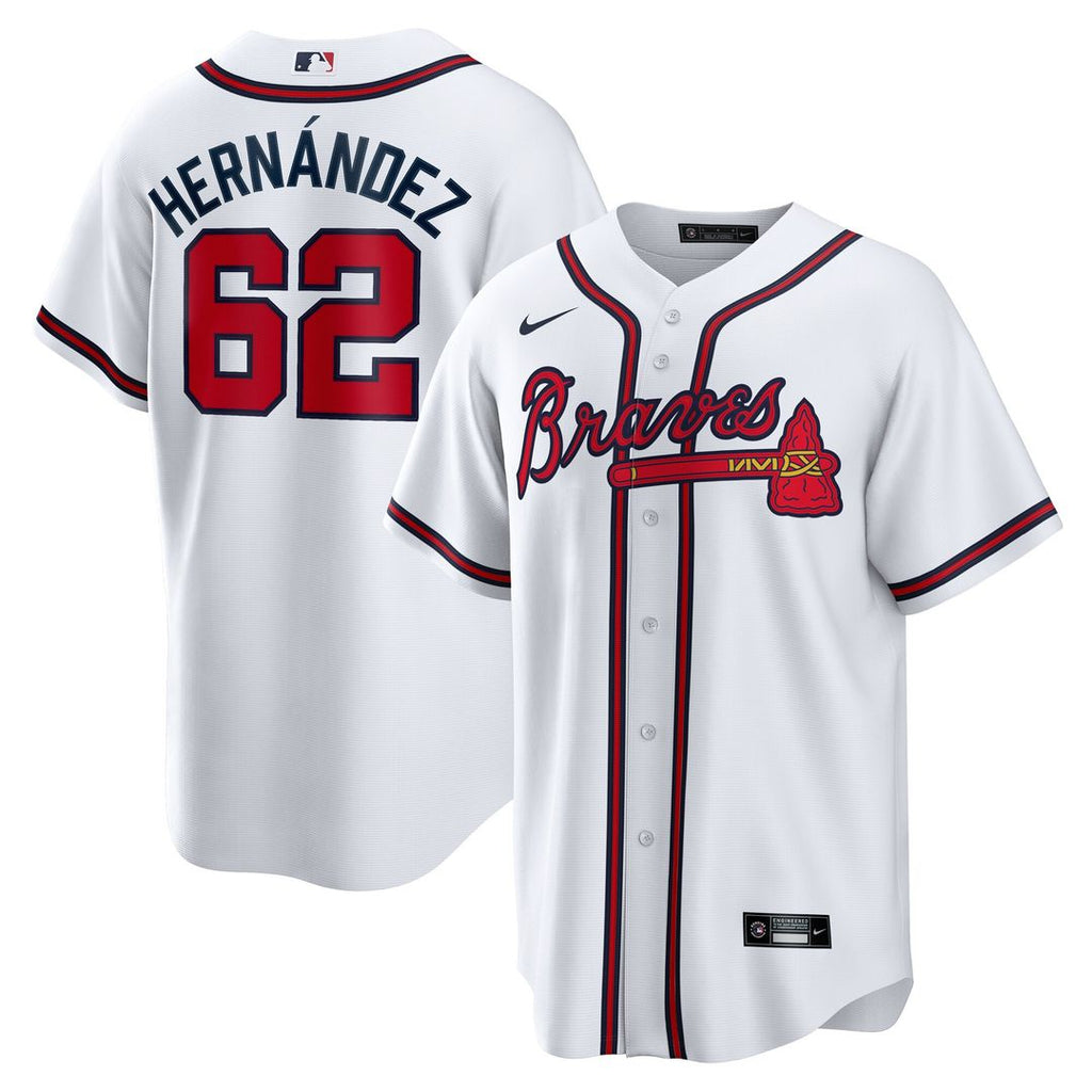 Atlanta Braves Daysbel Hernandez Home Replica Jersey - White