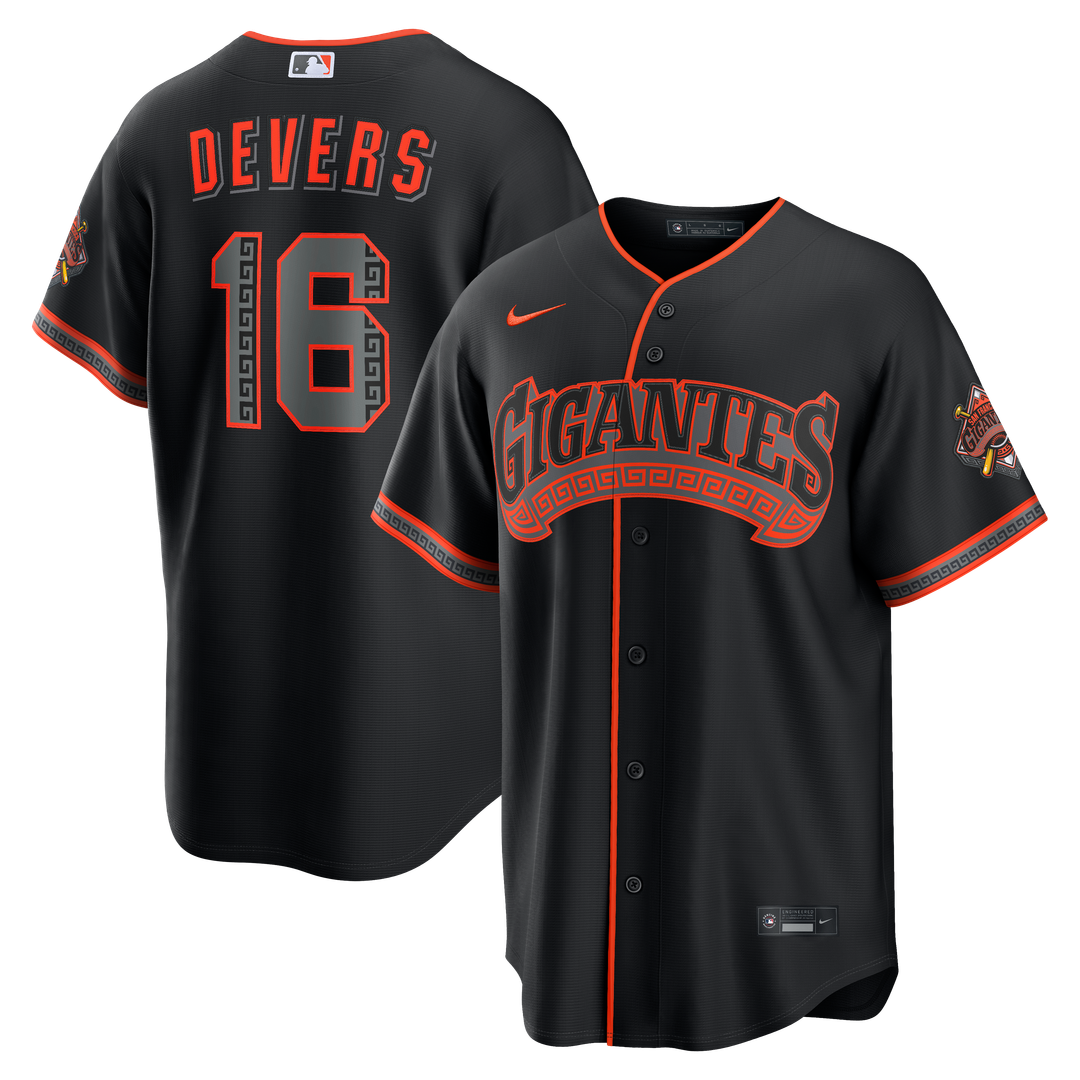 San Francisco Giants Rafael Devers Alternate Stadium Jersey - Black