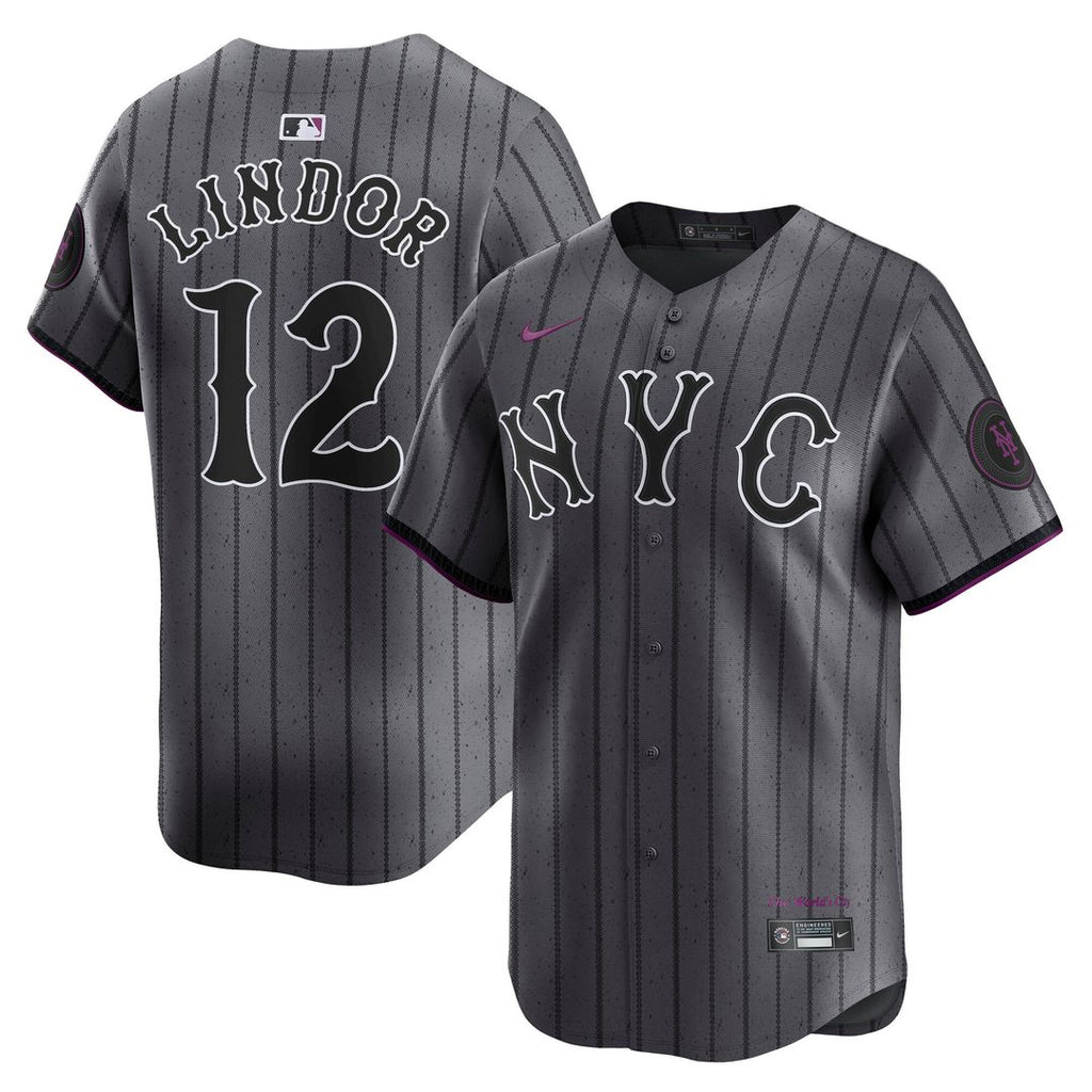 New York Mets Francisco Lindor City Connect Limited Jersey - Gray