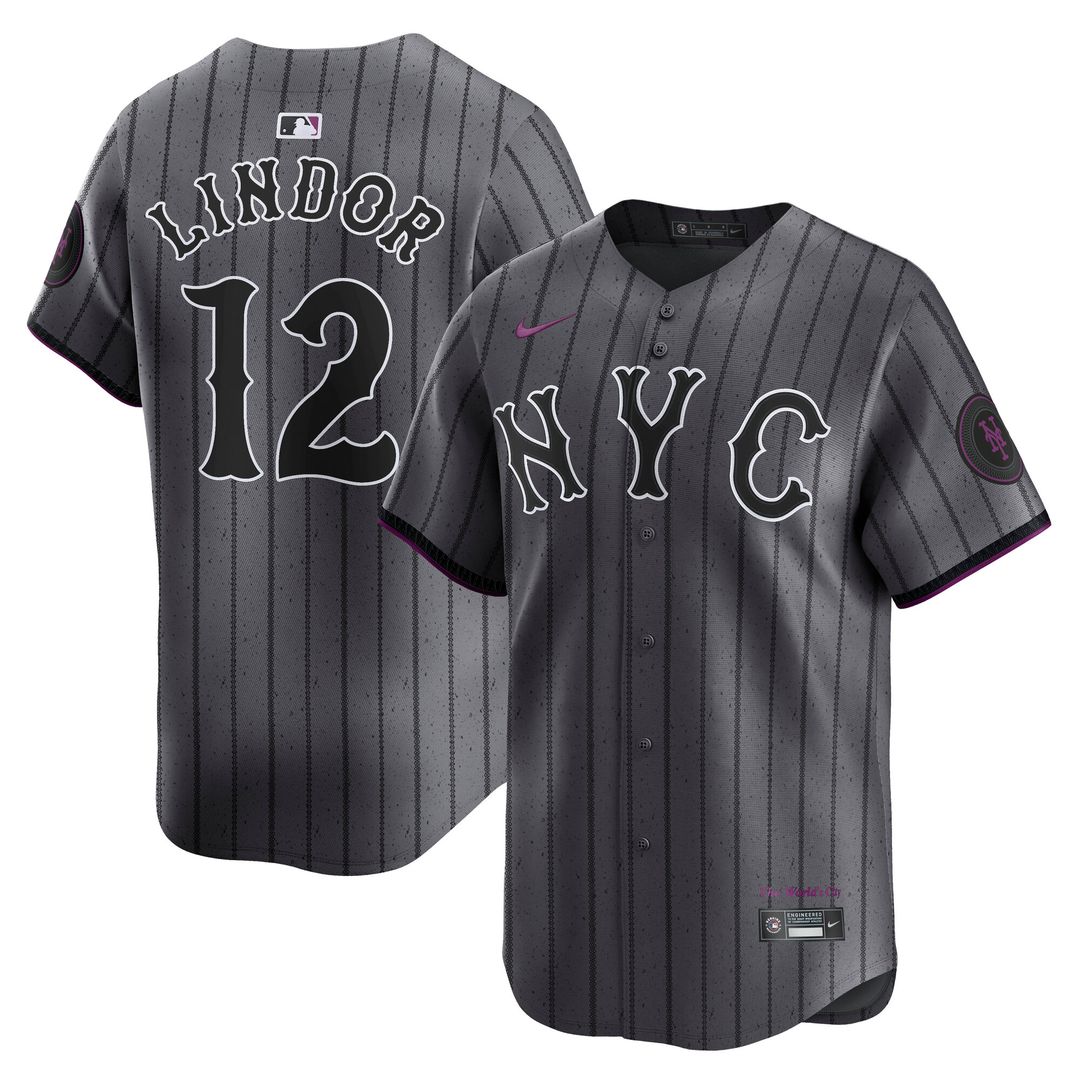 New York Mets Francisco Lindor City Connect Limited Jersey - Gray