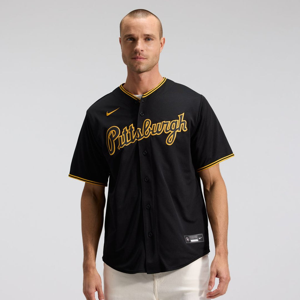 Pittsburgh Pirates Alternate Replica Team Jersey - Black