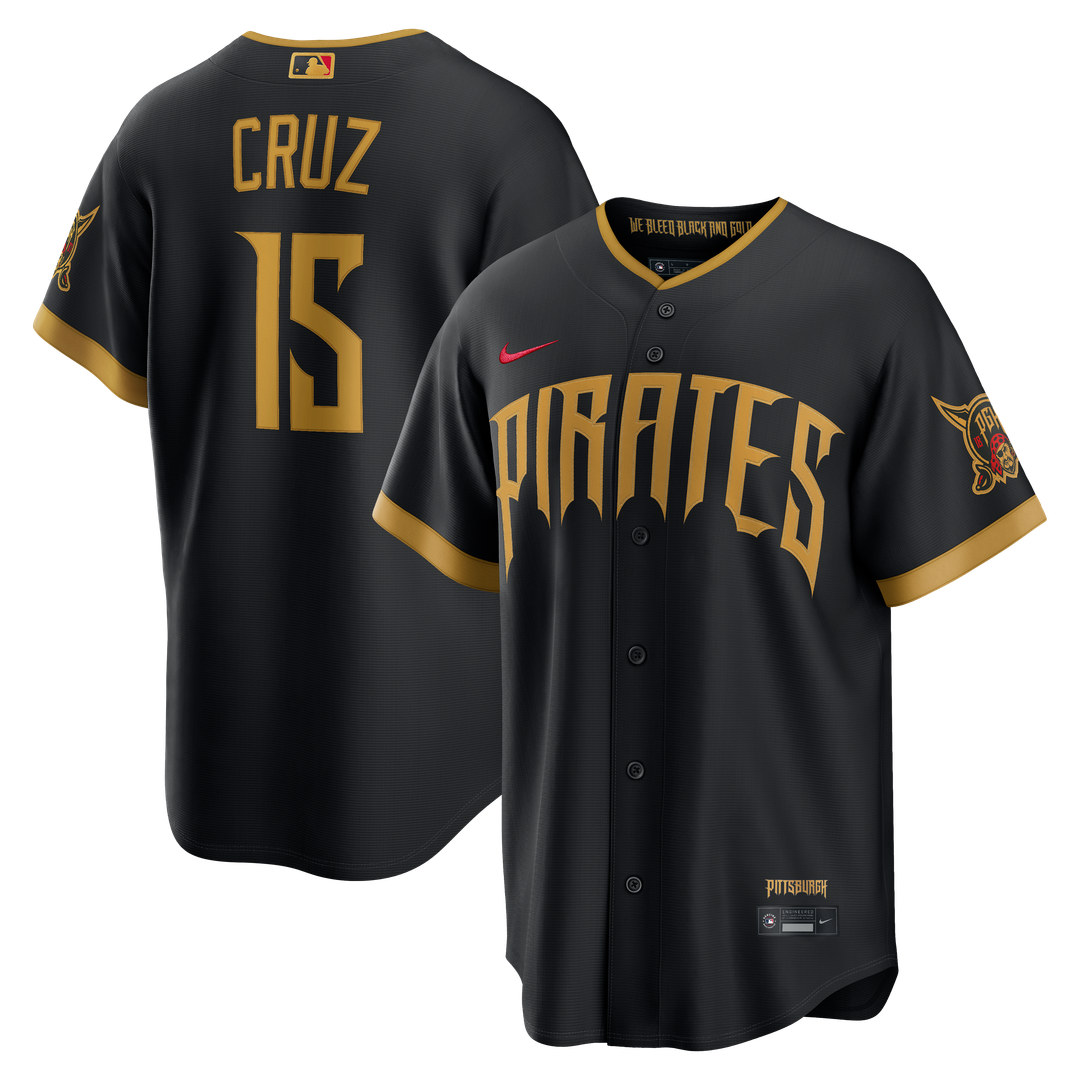 Pittsburgh Pirates Oneil Cruz 2026 City Connect Stadium Jersey - Black