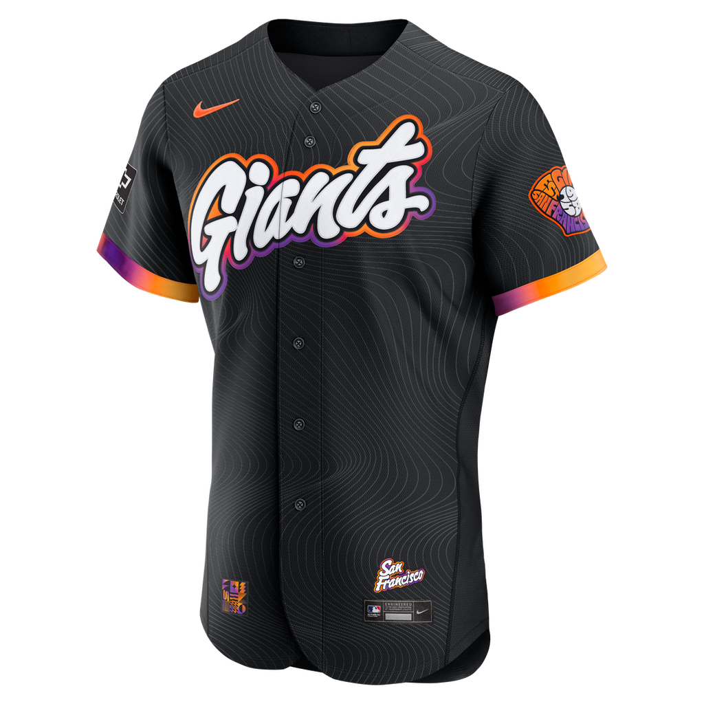 San Francisco Giants City Connect Authentic Sponsor Patch Jersey - Anthracite