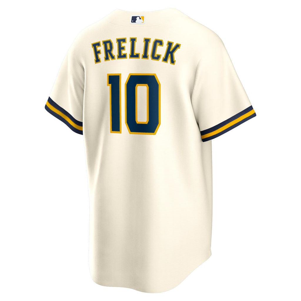 Milwaukee Brewers Sal Frelick Home Replica Jersey - Cream