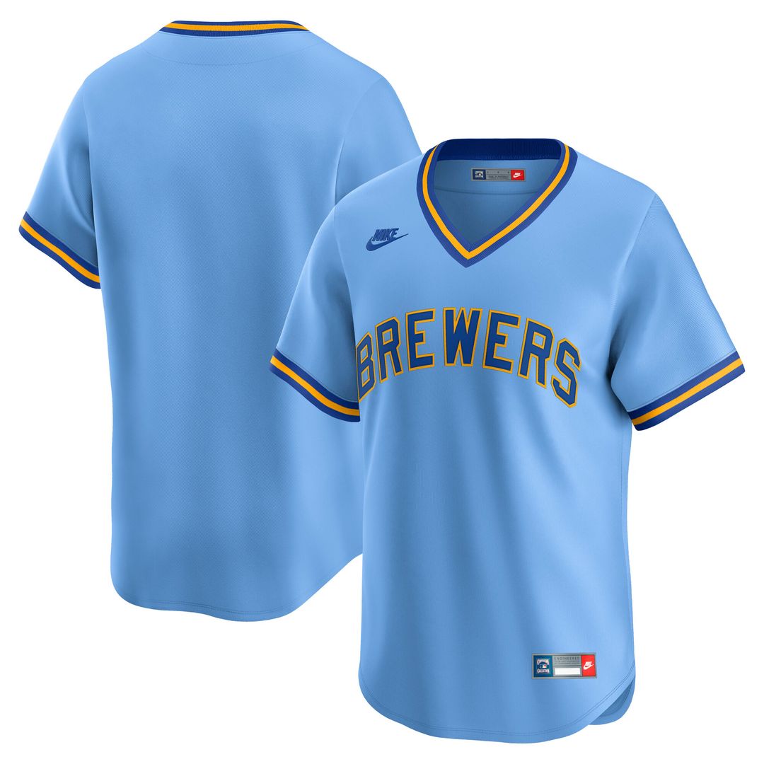 Milwaukee Brewers Cooperstown Limited Jersey - Light Blue